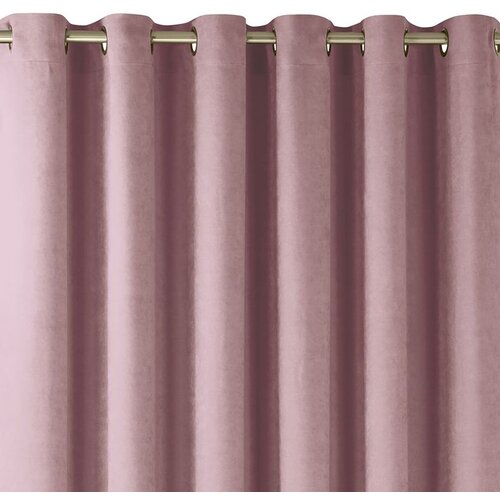  Curtain MILANA color pink style classic golden gold metal eyelets chenille 220x300 HOMEDE Cene