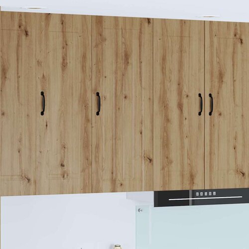 vidaXL Stenska kuhinjska omarica z vrati Umetni hrast 40 x 31 x 100 cm Cene