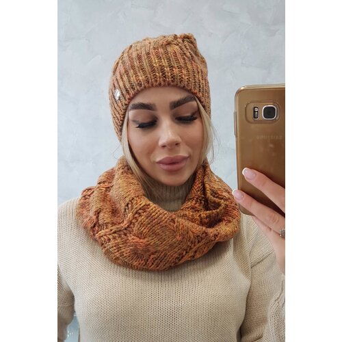 Kesi Women&amp;#039;s fleece set Tessa K315 light khaki + mustard Slike