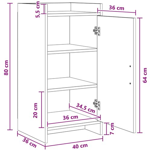  Kreveta Betonska siva 40 x 36 x 80 cm Konstruirano drvo Slike