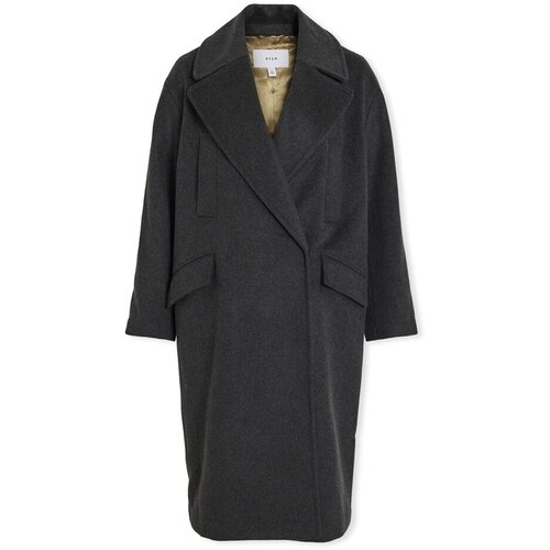 Vila Plašči Hallee Jacket L/S - Dark Grey Melange Siva Cene