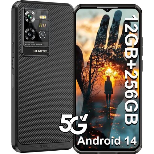 Oukitel WP50 5G 16/256GB, črna pametni robustni telefon Android 14, 6500mAh 48MP+8MP, (21604860) Cene
