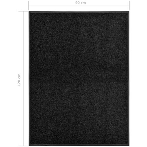 Otirač perivi crni 90 x 120 cm Slike