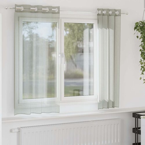 Voile zavjese s u&scaron;icama 2 kom svijetlosive 140x140 cm Cijene