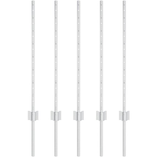 vidaXL Stupovi Ograde 5 kom U-oblik 80 cm Galvanizirani čelik Cijene