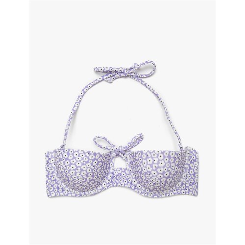 Koton Women's Purple Patterned Bikini Top Cijene
