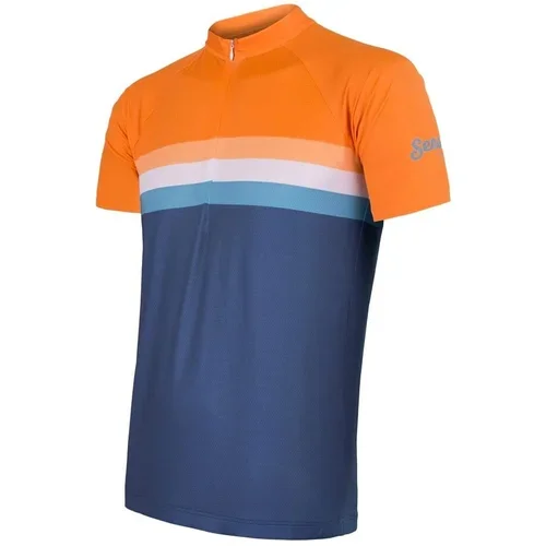 Sensor Men's Jersey Cyklo Summer Stripe Blue/Orange