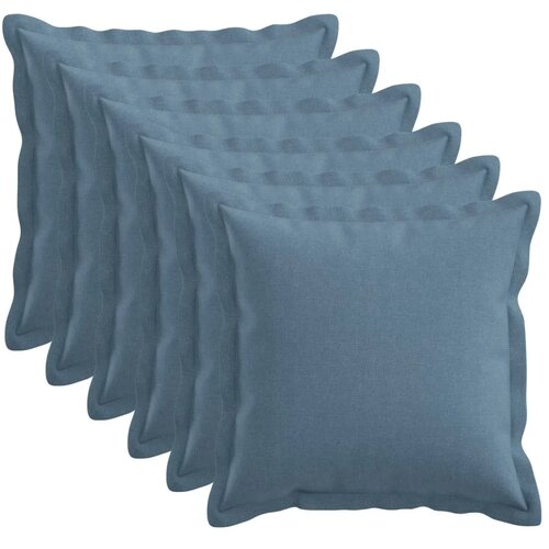  Presvlaka za jastuk 6 pcs HOUTEN Traper plava 45 x 45 cm - Trapere plave boje 45 x 45 cm 6 Cene