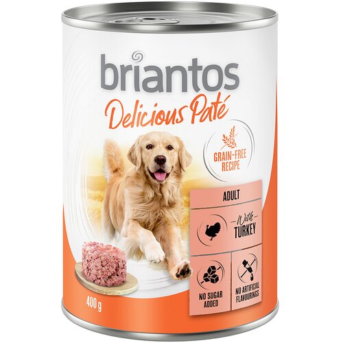 briantos Ekonomično pakiranje Delicious Paté 24 x 400 g - Puretina Cijene