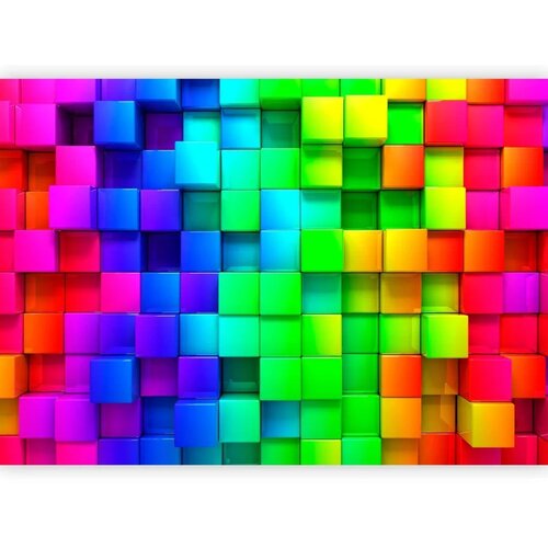  Foto tapeta - Colourful Cubes 250x175 Premium Slike