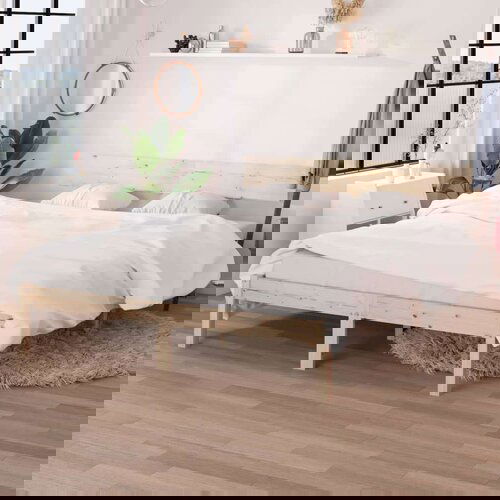  Posteljni okvir iz trdne borovine 140x190 cm, (20643772) Slike