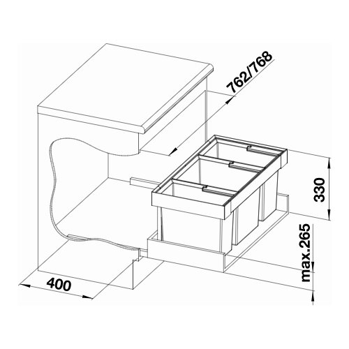 Blanco FLEXON II 80/3 SORTER OTPADA Slike