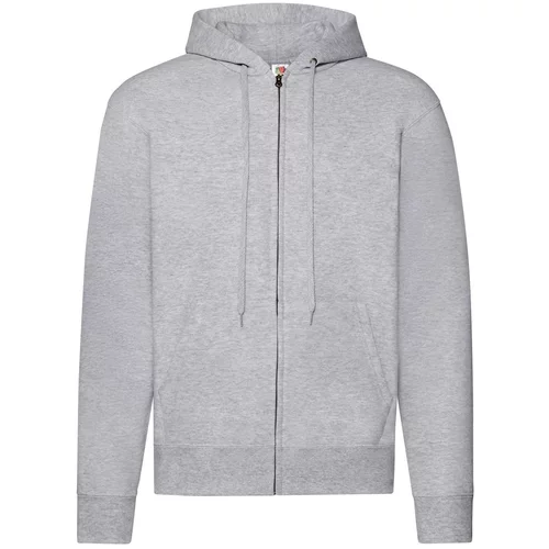 Fruit Of The Loom Grey Zippered Hoodie Classic