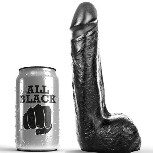 All Black VSE ČRNO - MEHKO ČRNO REALISTIČNI DILDO 20 CM, (21241909) Cene