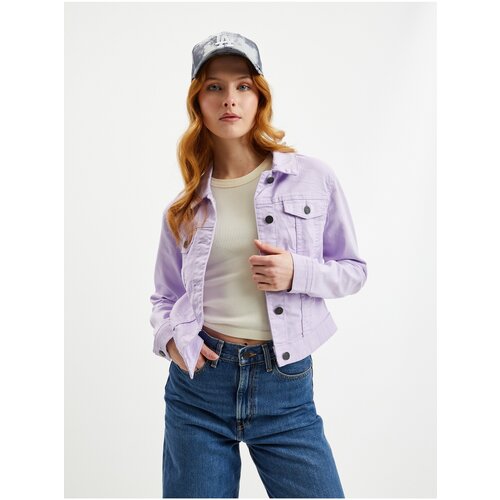 Noisy May Light purple denim jacket Debra - Women Slike