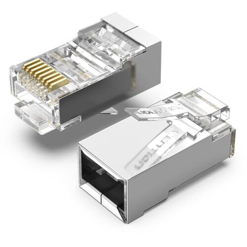 Transmedia Vention Cat.6 FTP RJ45 Modular Plug 100 Pack Slike