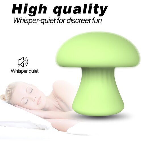 Sex HD Mushroom - punjivi masažer za lice (zeleni) Slike