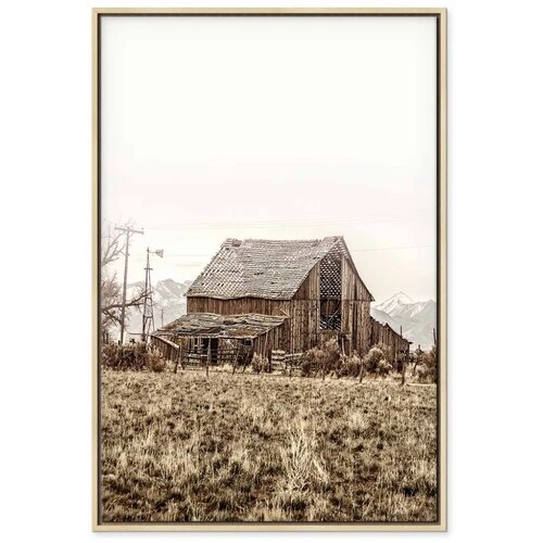  Slika - Abandoned Ranch (1 Part) Vertical 40x60 U prirodnom drvenom okviru Slike