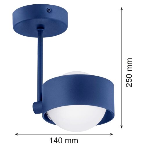  Argon 8062 - Luster na &amp;scaron;tapu MASSIMO PLUS 1xG9/6W/230V plava Slike