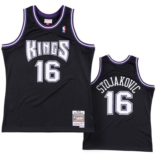 Mitchell And Ness mu&amp;scaron;ki Predrag Peja Stojaković 16 Sacramento Kings 2001-02 Mitchell &amp;amp; Ness Swingman dres Slike