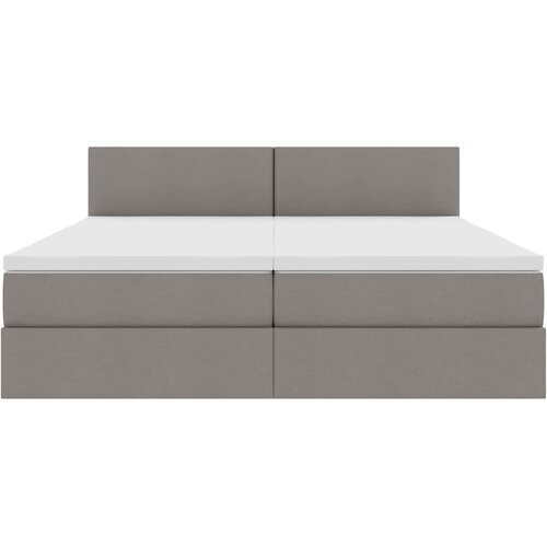  Krevet s od storage Sivo-smeđa 180 x 200 cm Lažna koža Slike