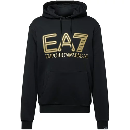 Ea7 Emporio Armani Sweater majica zlatna / crna
