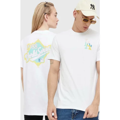 47 Brand Majica kratkih rukava MLB Los Angeles Dodgers boja: bijela, s tiskom