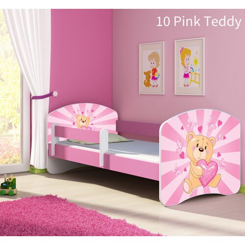  Otro&scaron;ka postelja ACMA z motivom, stranska roza 160x80 cm 10 Pink Teddy Bear Cene