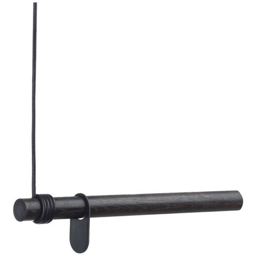 LIND DNA Crna zidna vješalica od punog hrasta 50 cm Swing – Cijene