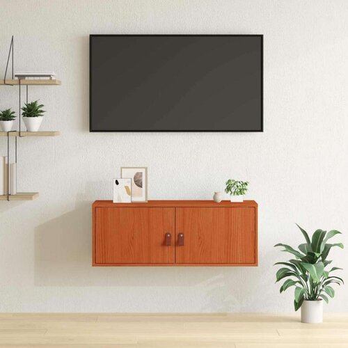  Ormar za Zid Vosak smeđa 80 x 30 x 30 cm Čvrsto borovo drvo Cijene