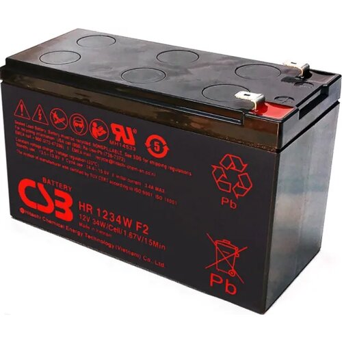  NPP NP12V-9Ah, CSB HR1234 battery, 152&amp;times;65&amp;times;99, 2.5KG, BLACK Slike