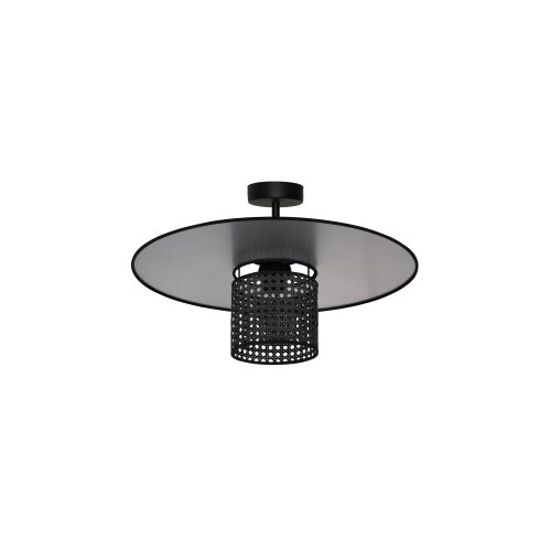  Duolla - Plafonski luster TOKYO RATTAN 1xE27/15W/230V, prečnik 50 cm, crna/srebrna Slike