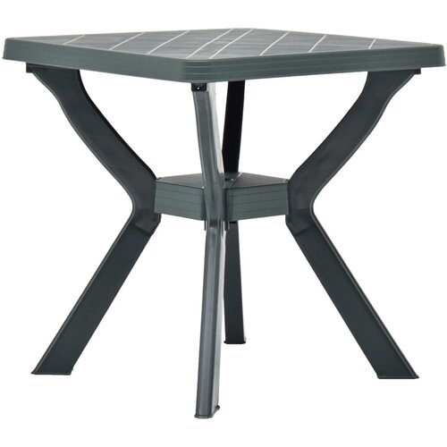 Bistro stol zeleni 70 x 70 x 72 cm plastični Slike