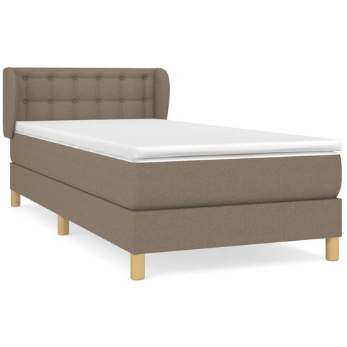 Maison Chic Box spring postelja - Vzmetna postelja z vzmetnico taupe 100x200 cm blago SL13427, (21884038) Slike