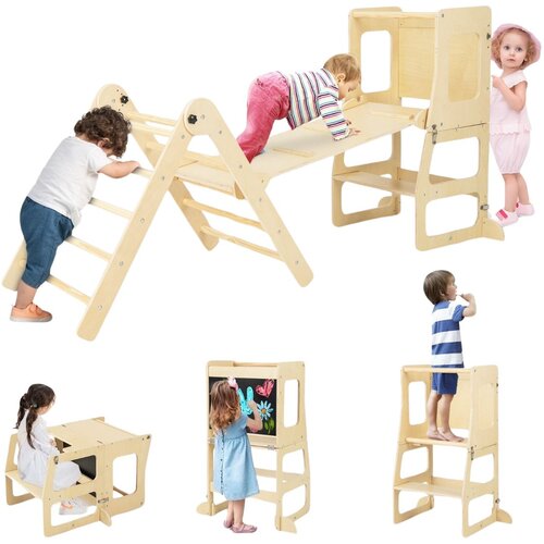 Costway Otro&scaron;ko leseno igri&scaron;če Center aktivnosti 7v1, (5000115255) Cene