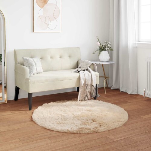  Tepih od umjetne ovčje kože TAFALLA Bež &amp;Oslash; 80 cm Poliester Slike