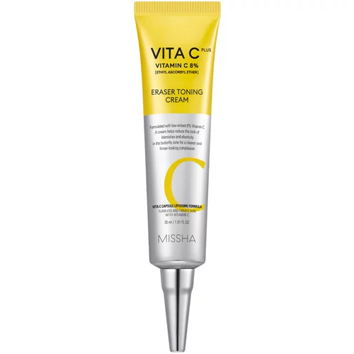 MISSHA Vita C Plus vlažilna in posvetlitvena krema za obraz proti pigmentnim madežem 30 ml