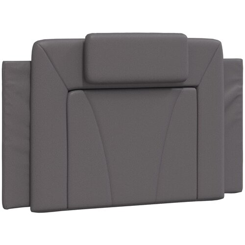Maison Chic posteljno vzglavje - vzglavna omarica - vzglavna stranica siva 80 cm umetno usnje, (21704214) Slike