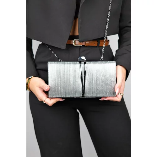 LuviShoes 721 Platinum Laser Women's Evening Dress Bag