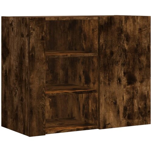 Maison Chic Stenska omarica - Zidna omarica dimljeni hrast 75x35x60 cm inženirski les iu942, (22063667) Cene