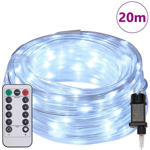 VidaXL Svjetlosna uže s 480 LED svjetlima Hladno Bijela 20 m PVC Slike