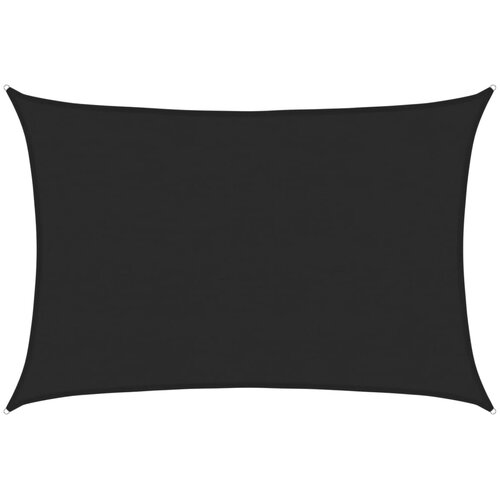  Jedro za za&amp;scaron;titu od sunca 160 g/m&amp;sup2; crno 5 x 6 m HDPE Slike