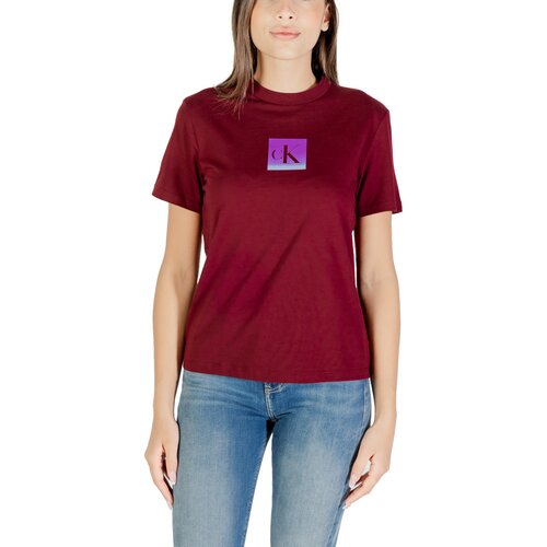 Calvin Klein Jeans Majice s kratkimi rokavi SS CLASSIC FIT TEE LV047C864G Rdeča Cene