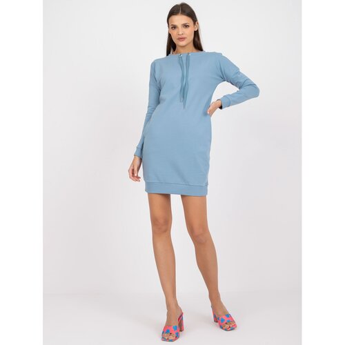 Fashion Hunters Basic dusty blue sporty dress Slike