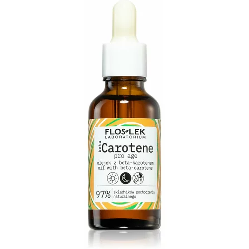 FlosLek Laboratorium Beta Carotene hranjivi uljni serum za učvršćivanje kože lica 30 ml