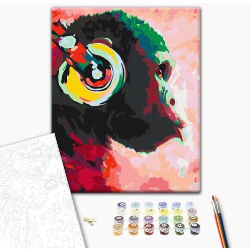  Slika za samostalno slikanje - Monkey In Headphones 40x50 Cijene