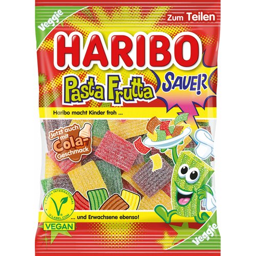 Haribo Pasta Frutta, kisli, veganski - 160 g Cene