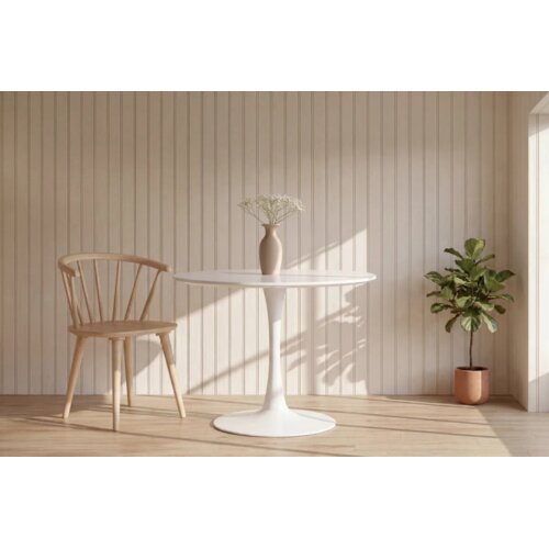 Venture Home Hamden okrugli blagovaonski stol ⌀110 cm, bijeli Cijene