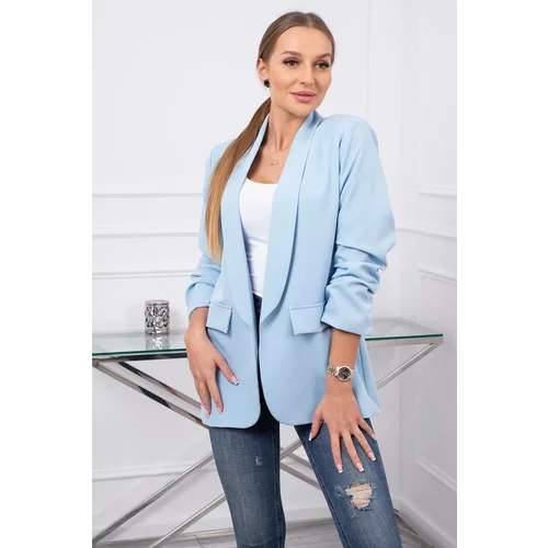 Kesi Elegant jacket with blue lapels