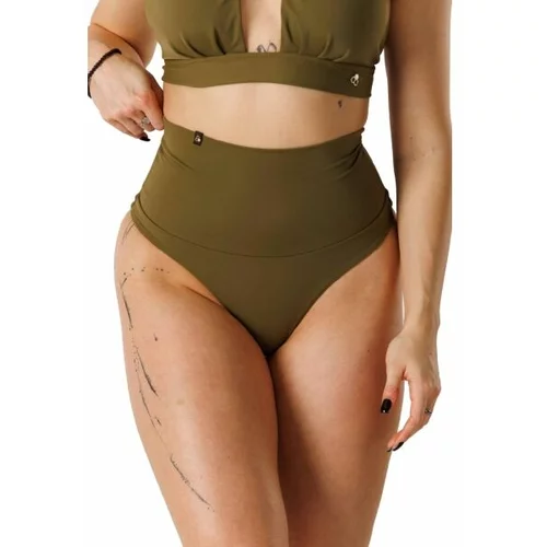 GOLDBEE SHAPEWEAR SWIMWEAR BOTTOMS Zatezajući donji dio ženskog kupaćeg kostima, tamno zelena, veličina